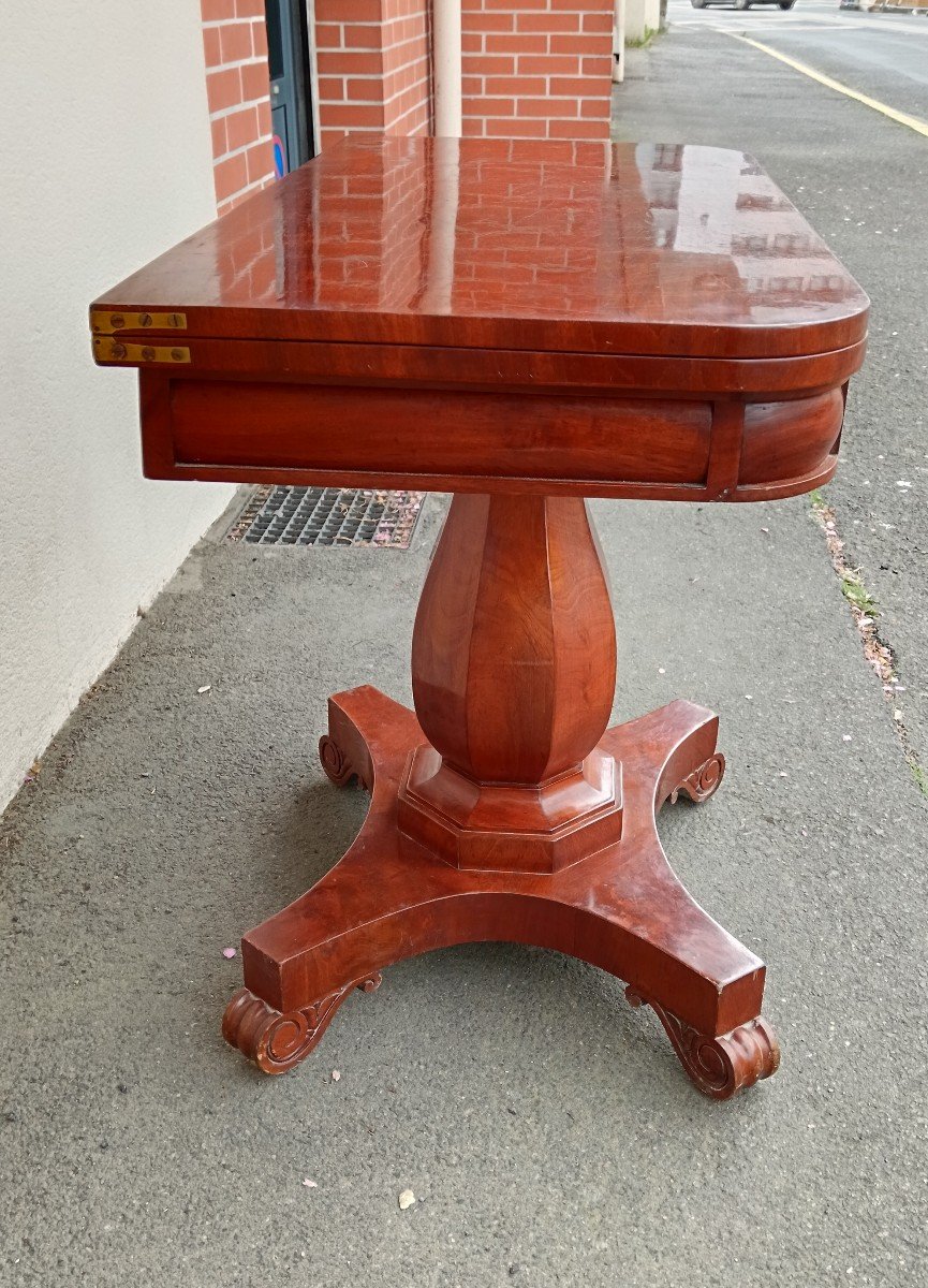 Victorian Mahogany Games Table-photo-6