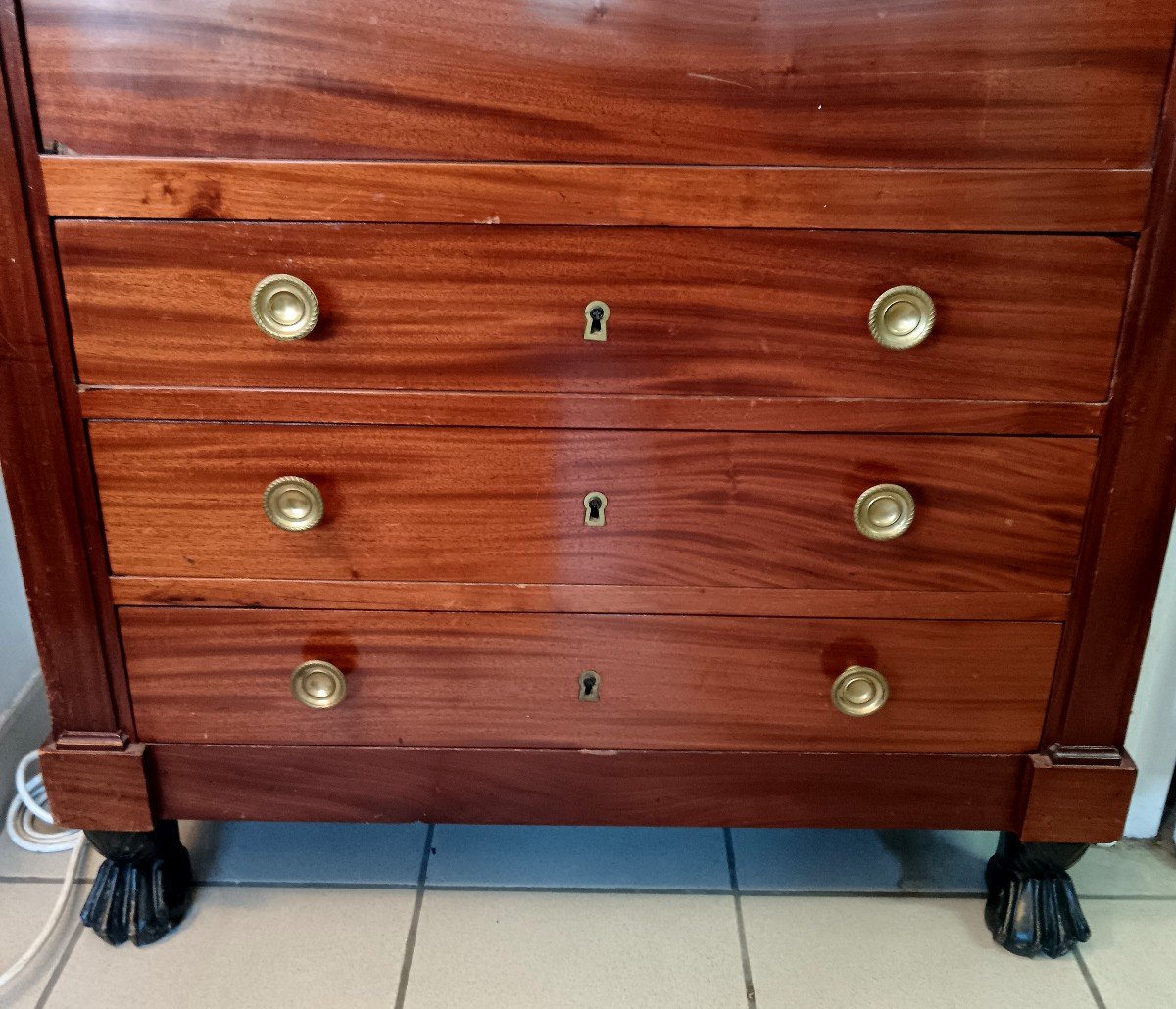 Empire Period Mahogany Secretary-photo-2