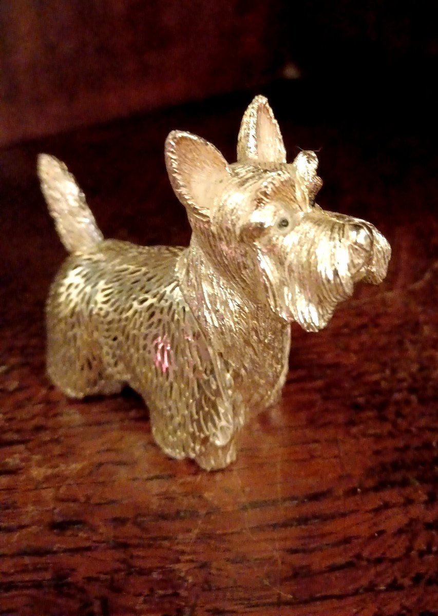 Silver-plated Scottish Dog By Christofle-photo-2