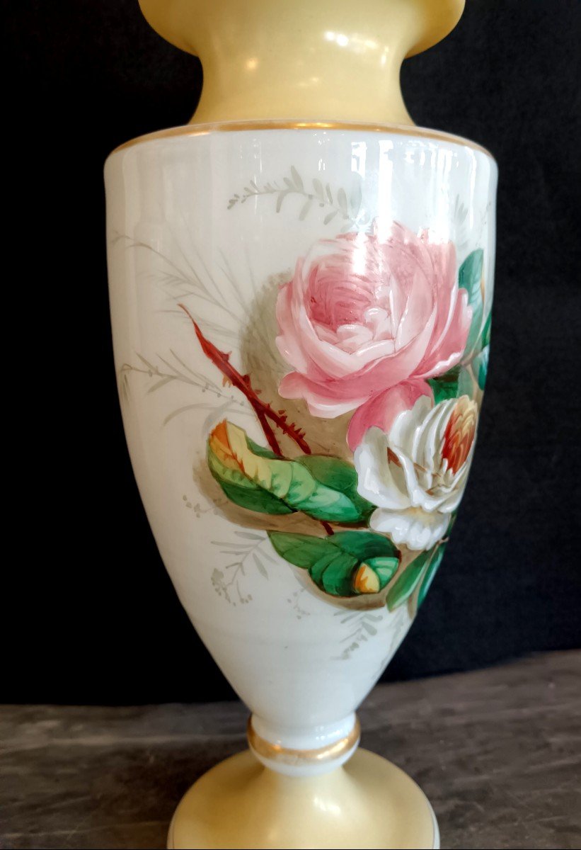 Paire de vases en opaline 19e siècle-photo-3