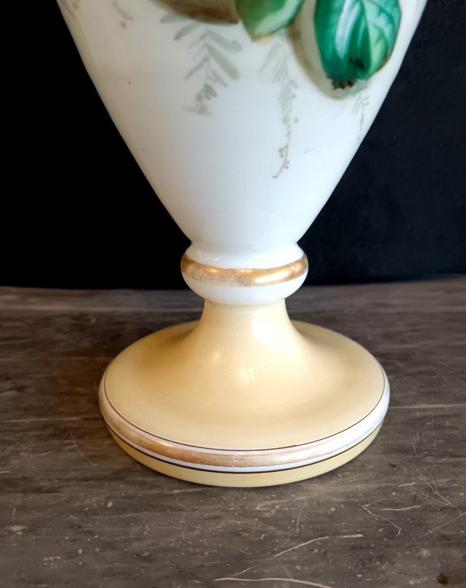 Paire de vases en opaline 19e siècle-photo-4