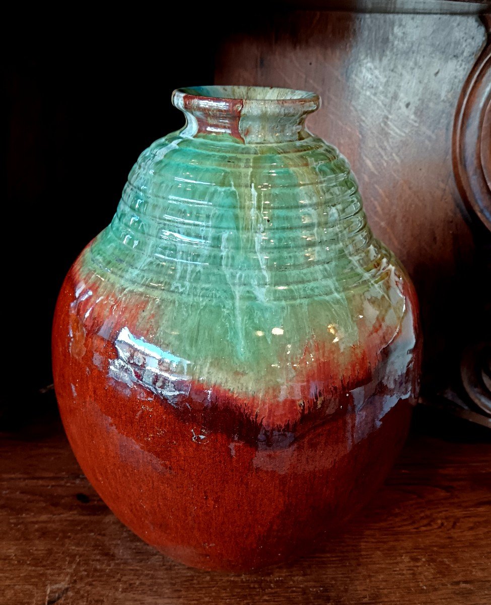 Cab Vase Bordeaux Art Ceramics 1930-photo-2