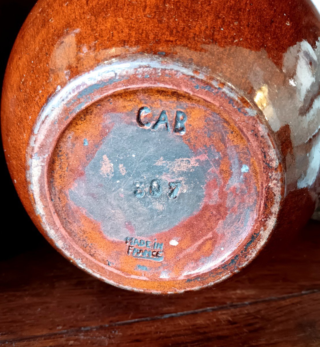 Cab Vase Bordeaux Art Ceramics 1930-photo-3