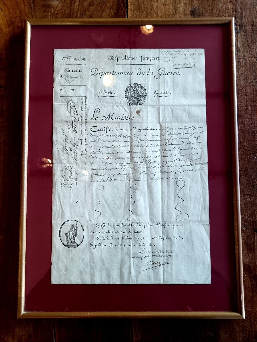 Military Death Certificate From The Early 19th Century