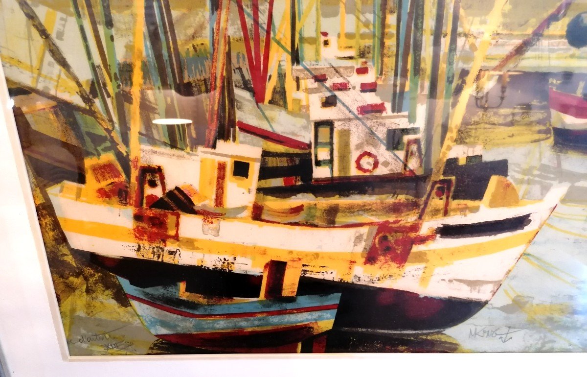 Lithographie Marine par Michel King-photo-1