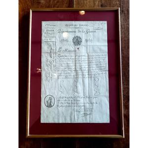 Military Death Certificate From The Early 19th Century