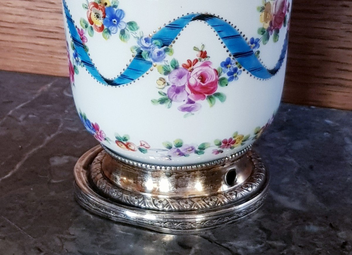 Small Sèvres Porcelain Lamp.-photo-3