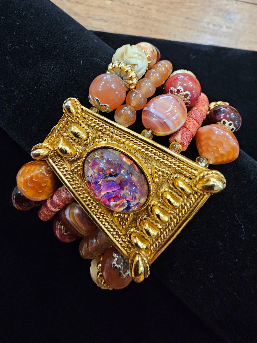 Vintage Bracelet Created And Signed Marie-victoire Kamer. Paris.-photo-2