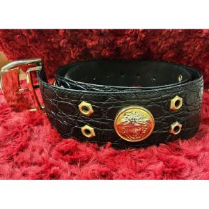 Gianni Versace. Vintage Leather Belt.