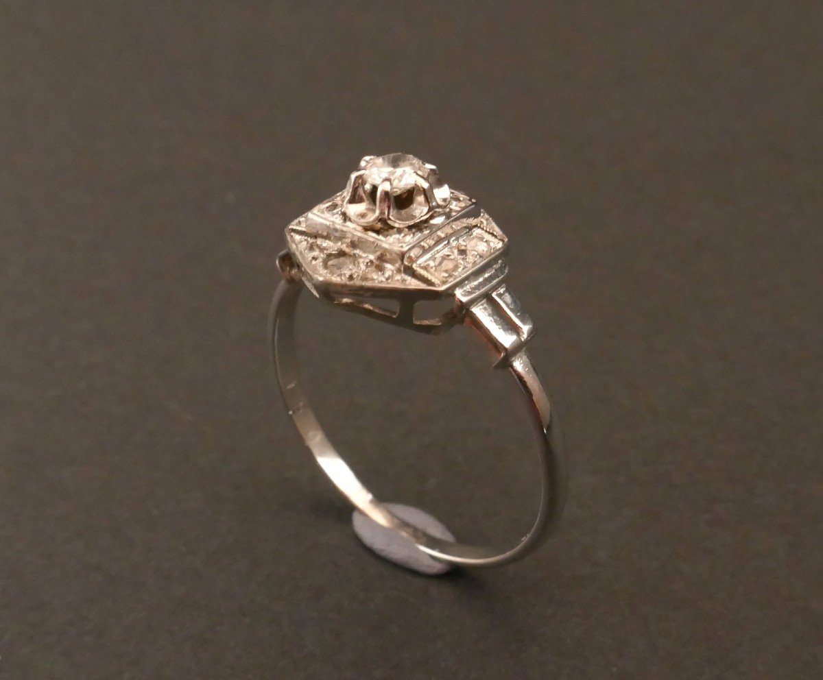 Bague Diamants, époque Art Déco.-photo-1