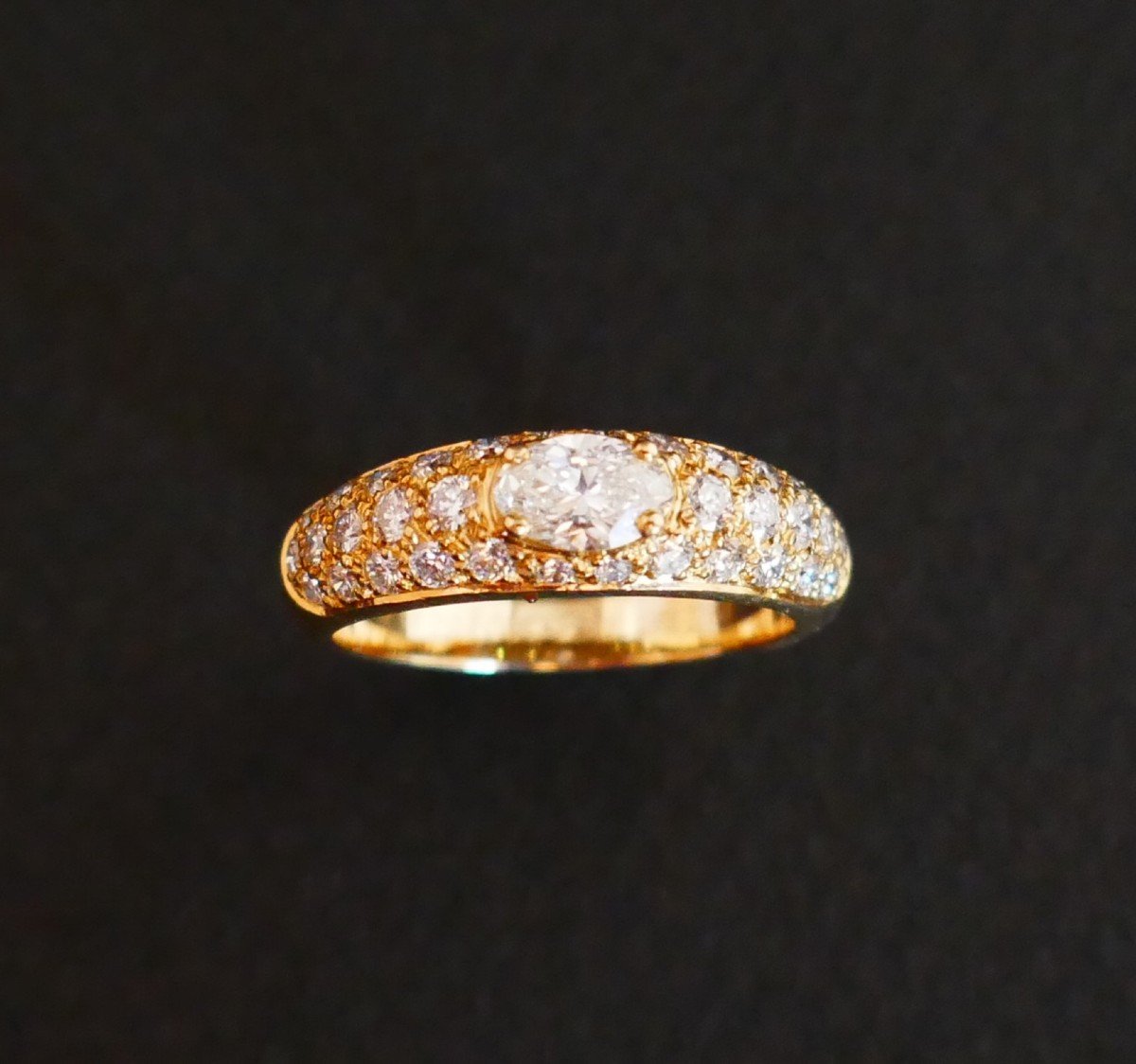 Boucheron Bague Axelle Diamants, Or Jaune 18 Carats.-photo-3