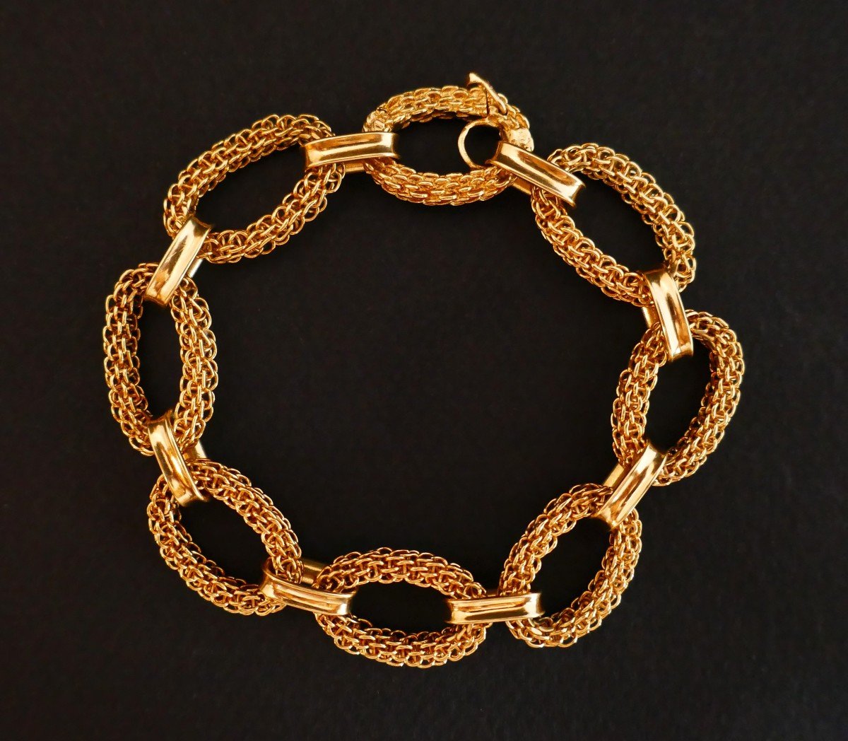 18-karat Yellow Gold Bracelet, Gay Frères.-photo-1