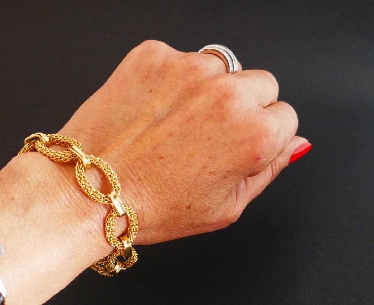 18-karat Yellow Gold Bracelet, Gay Frères.-photo-2