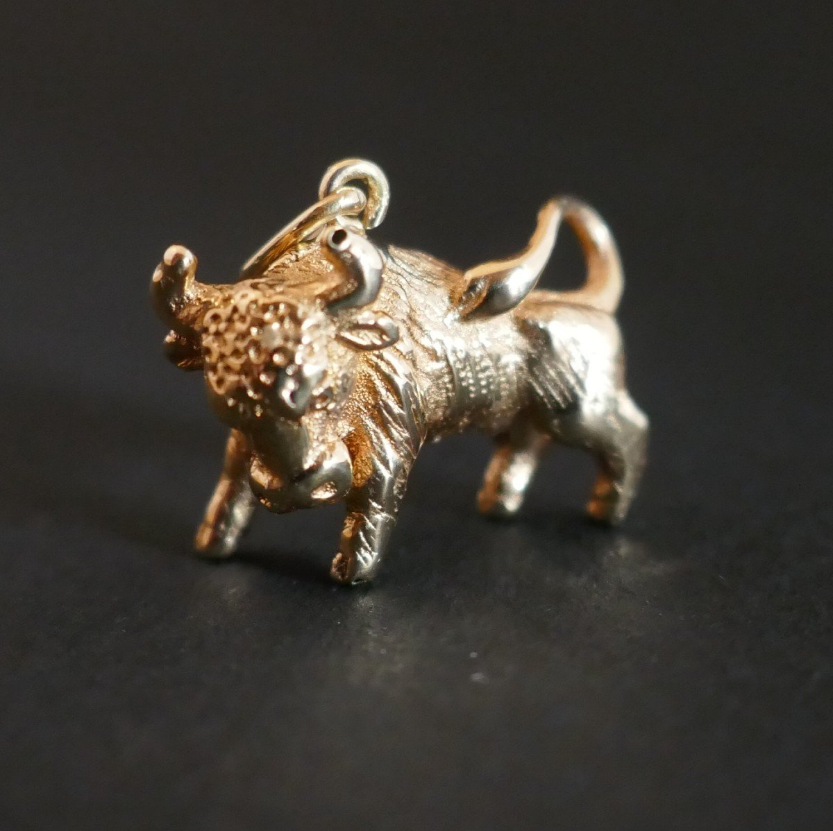 Taurus Charms Pendant, 18k Gold.