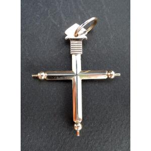 Antique 18k Rose Gold Stick Cross.