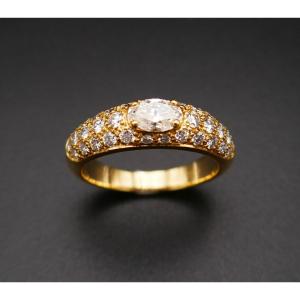 Boucheron Bague Axelle Diamants, Or Jaune 18 Carats.