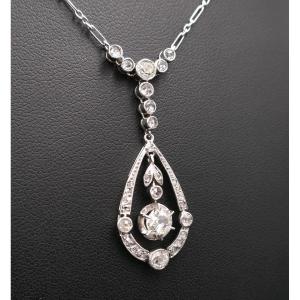 Collier Pendentif  Diamants, Vers 1910.