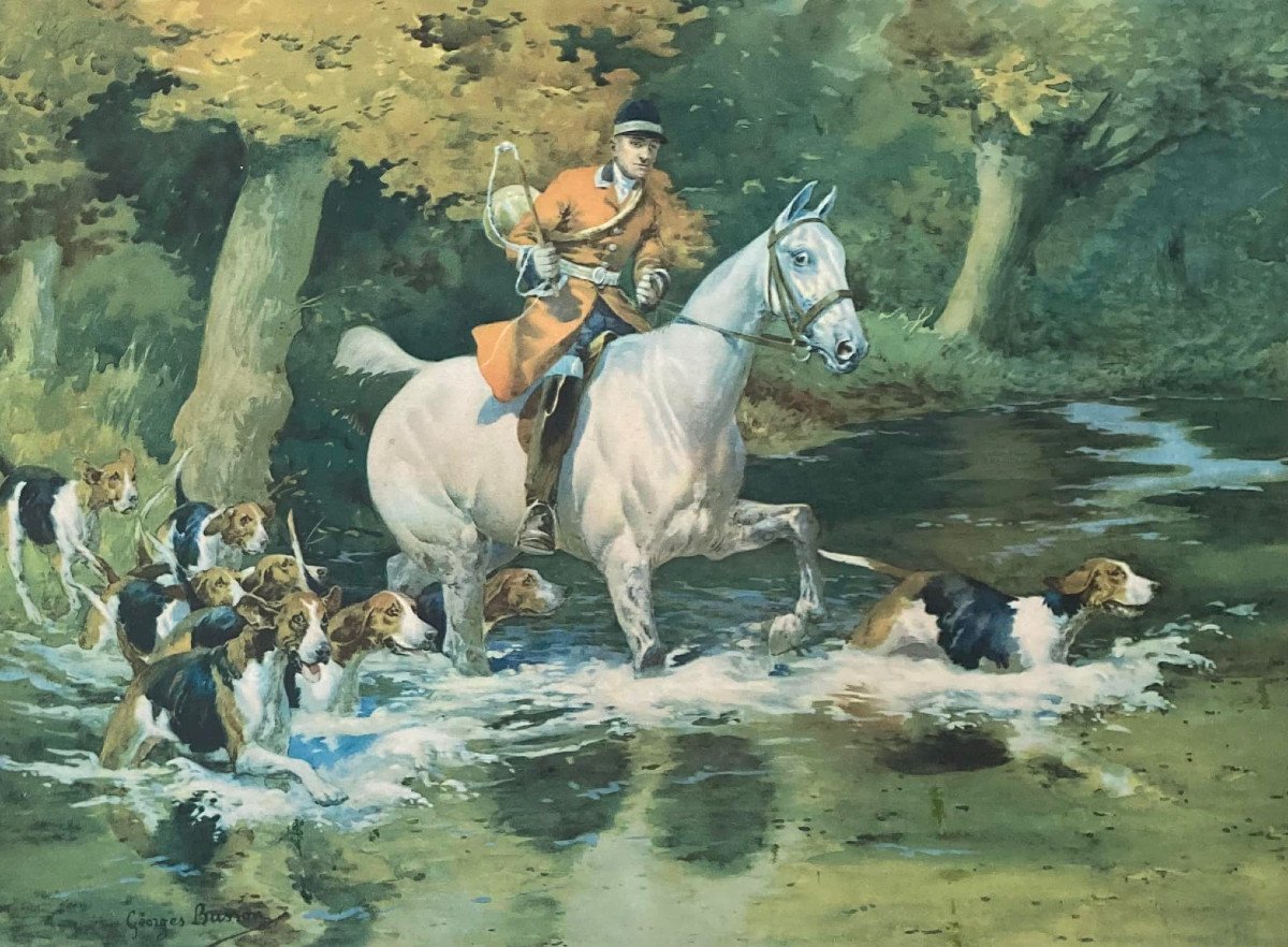 Georges Busson, Chasse à Courre