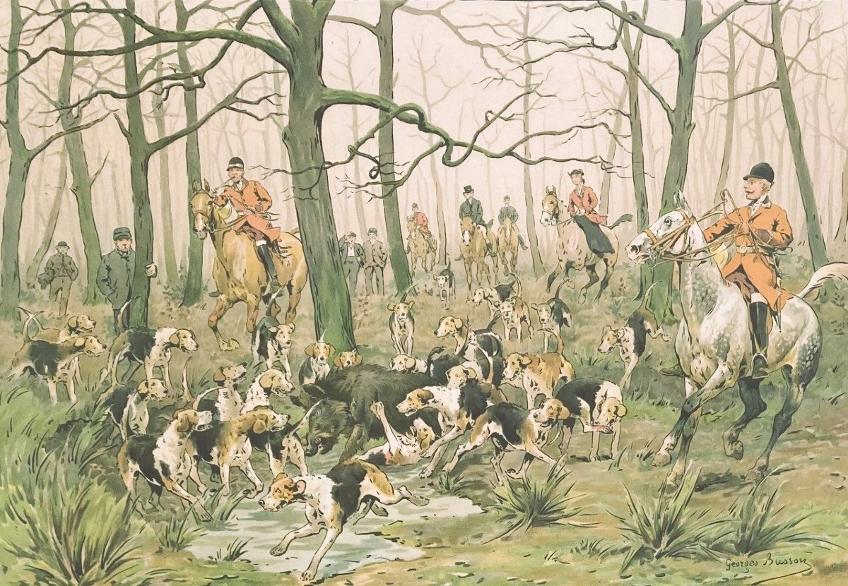 Georges Busson, Hunting-photo-1
