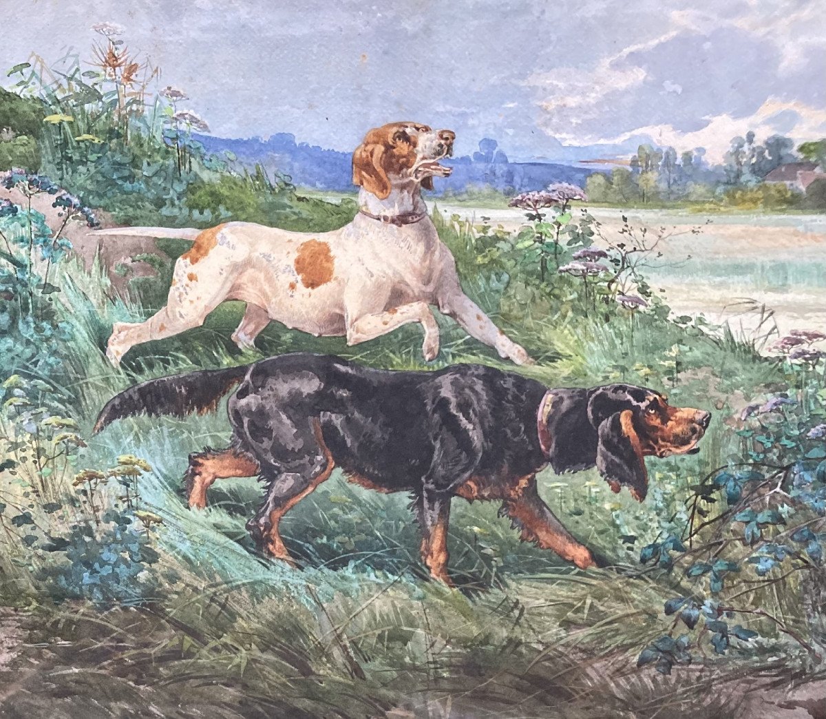 Hippolyte Gide, Hunting Dogs-photo-3