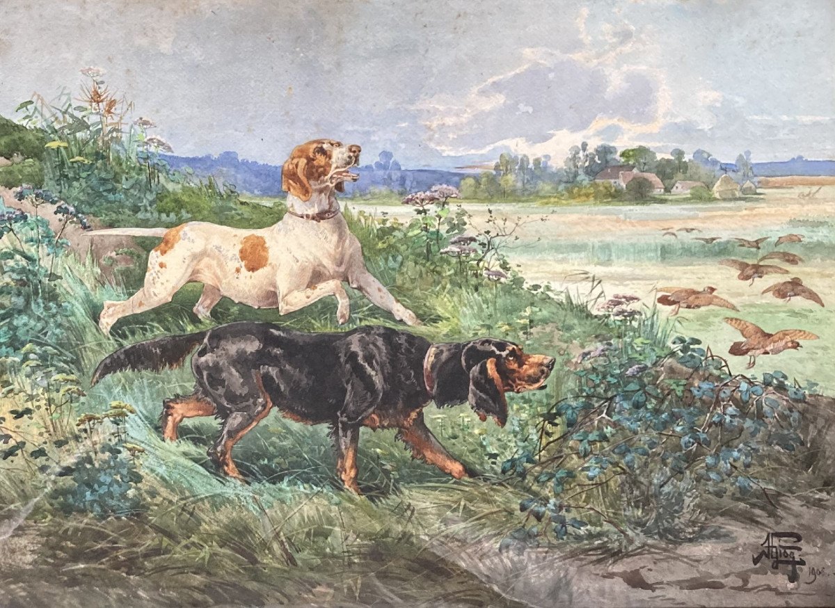 Hippolyte Gide, Hunting Dogs