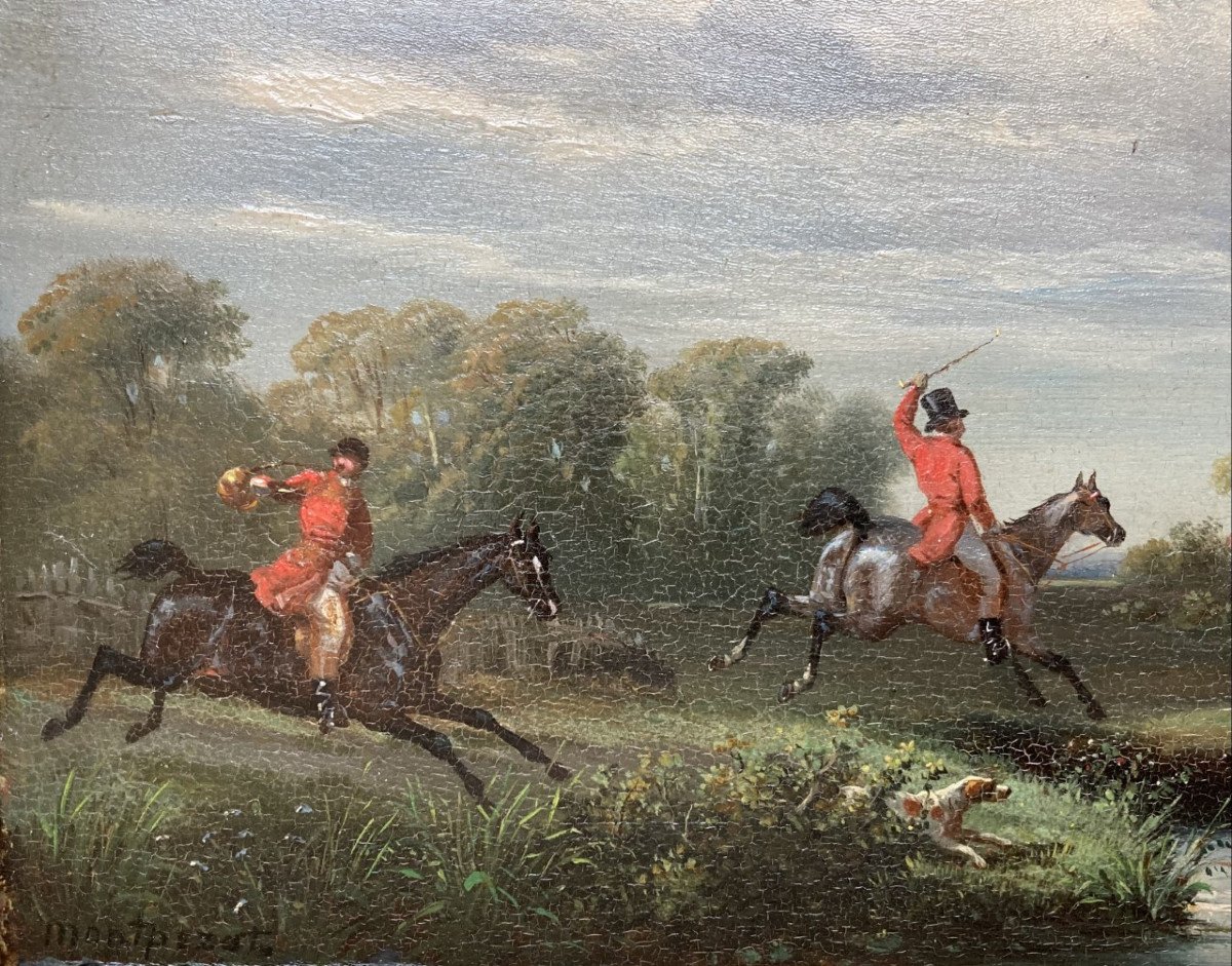 Henri Auguste De Montpezat, Hunting With Courre-photo-2