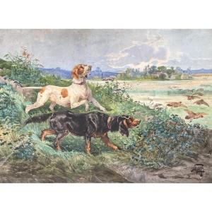 Hippolyte Gide, Chiens De Chasse