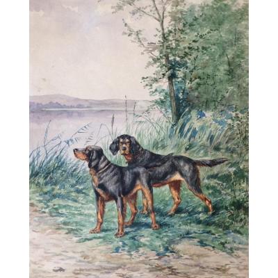 Alfred Weber, Chiens De Chasse