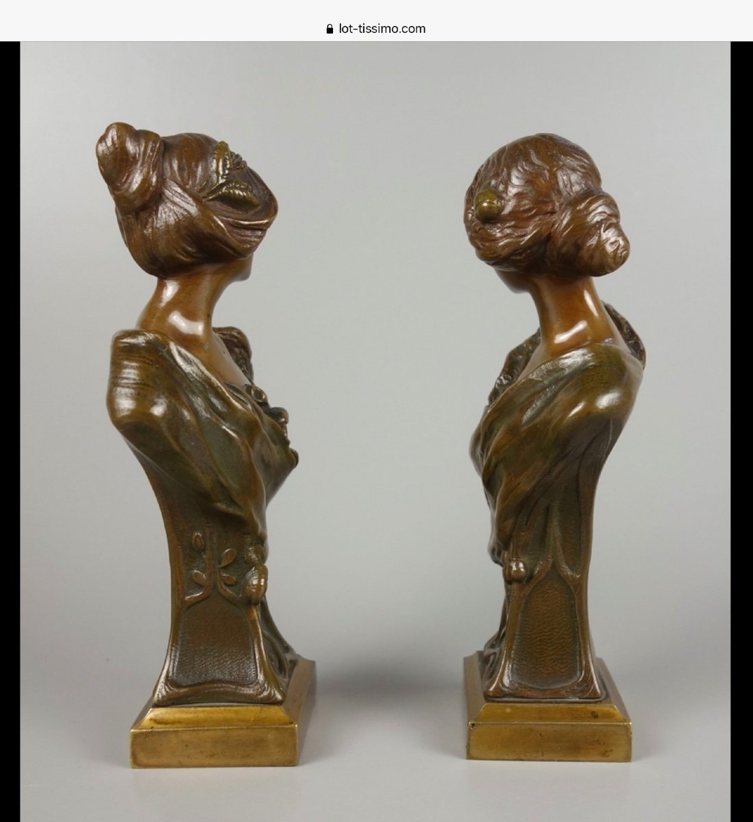 Pair Of Art Nouveau Bronzes By Hans Muller-photo-3