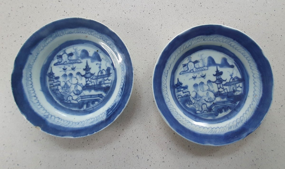 Chinese  Blue And White Dishes