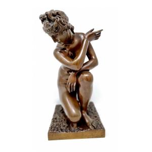 Venus Accroupi Par Barbedienne Foundry