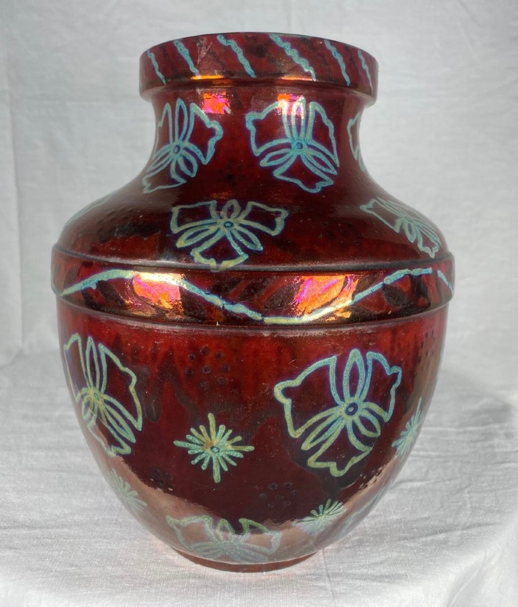 Vase Irisé Signé Zumbo