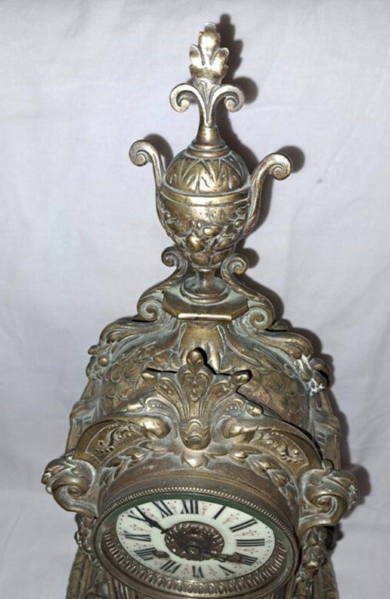 Louis XVI Gilded Bronze Cartel. -photo-3