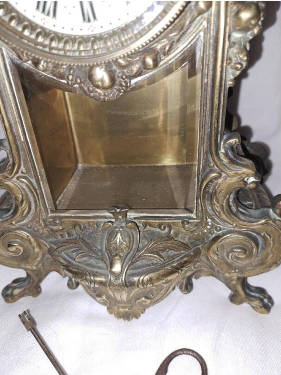 Louis XVI Gilded Bronze Cartel. -photo-4