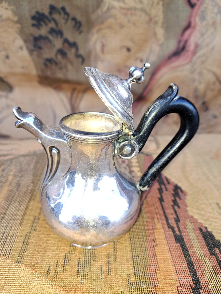 Small 950 Silver Jug. 18th Century. -photo-4