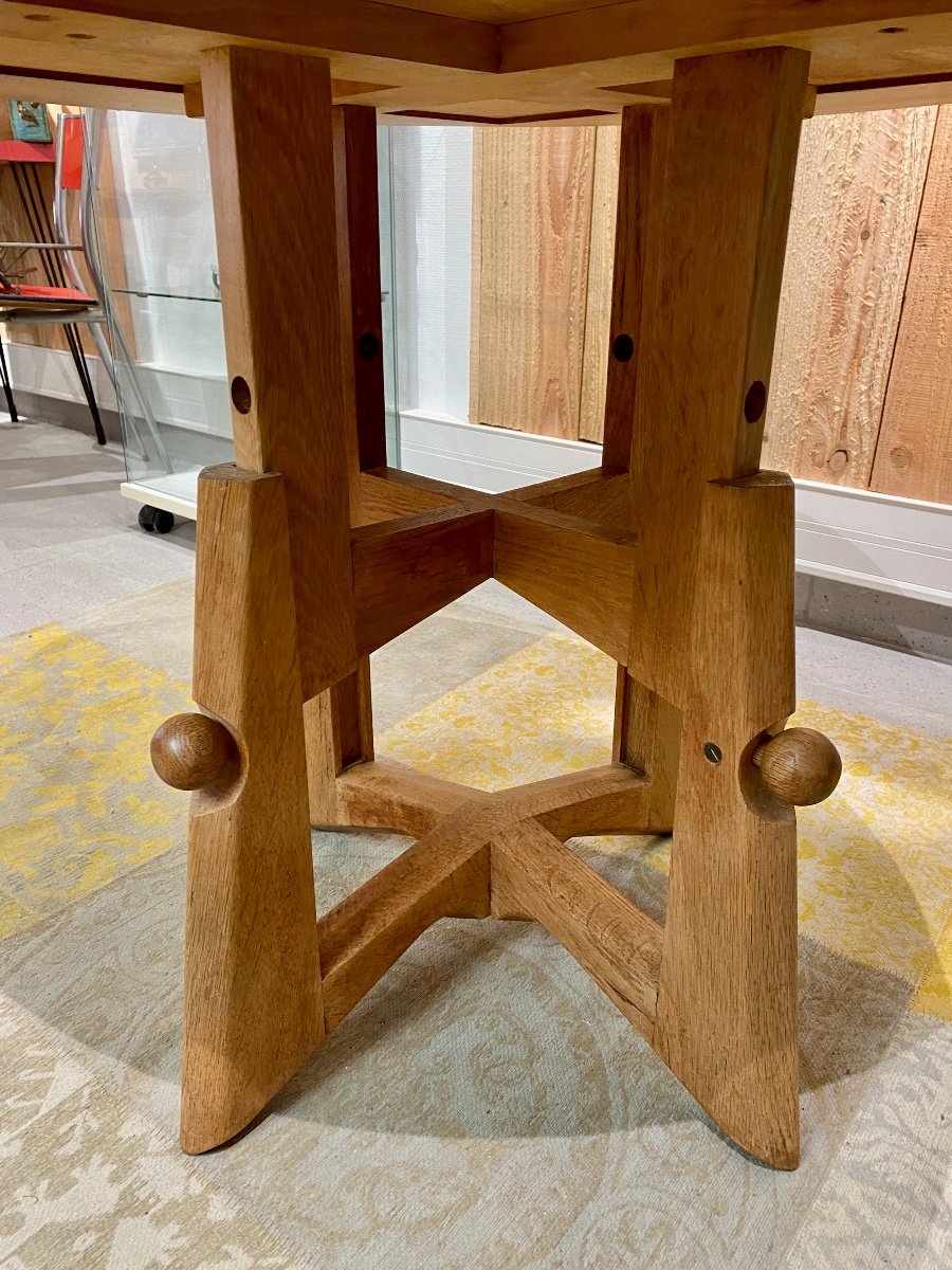 Table Ronde Ajustable et un tabouret Guillerme Et Chambron-photo-3