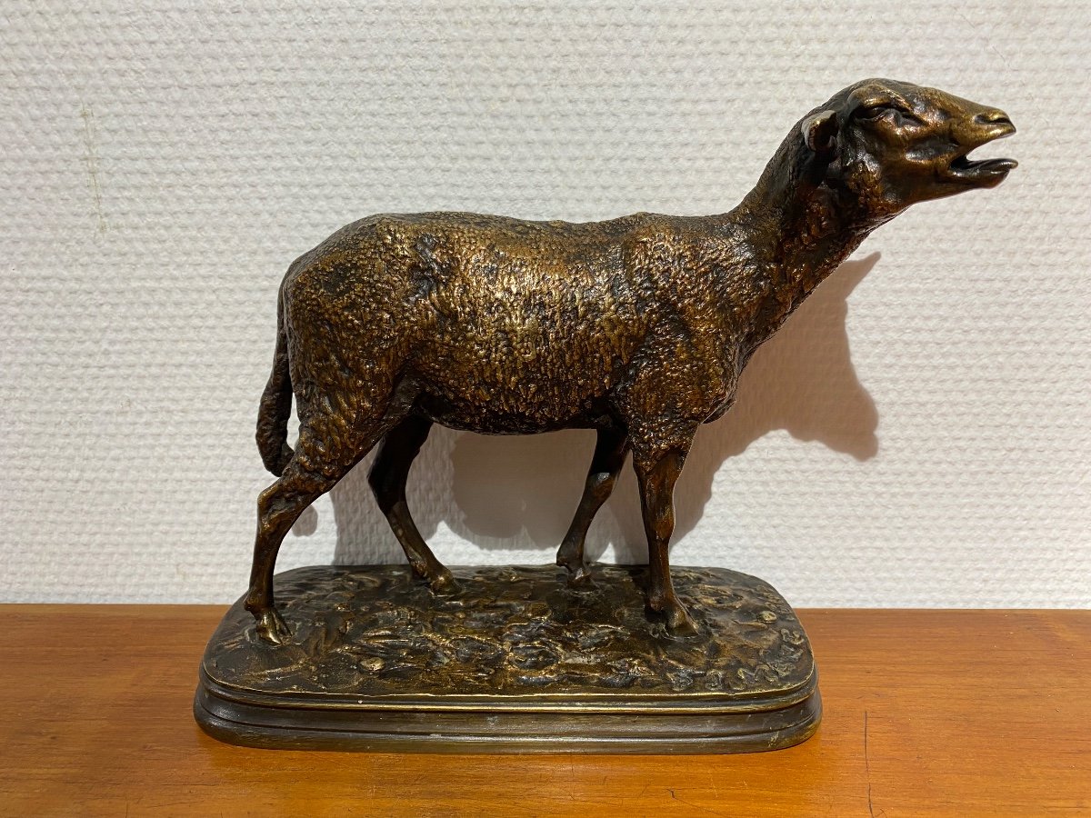 Pierre Jules Mène Bronze Mouton Des Vosges 1864