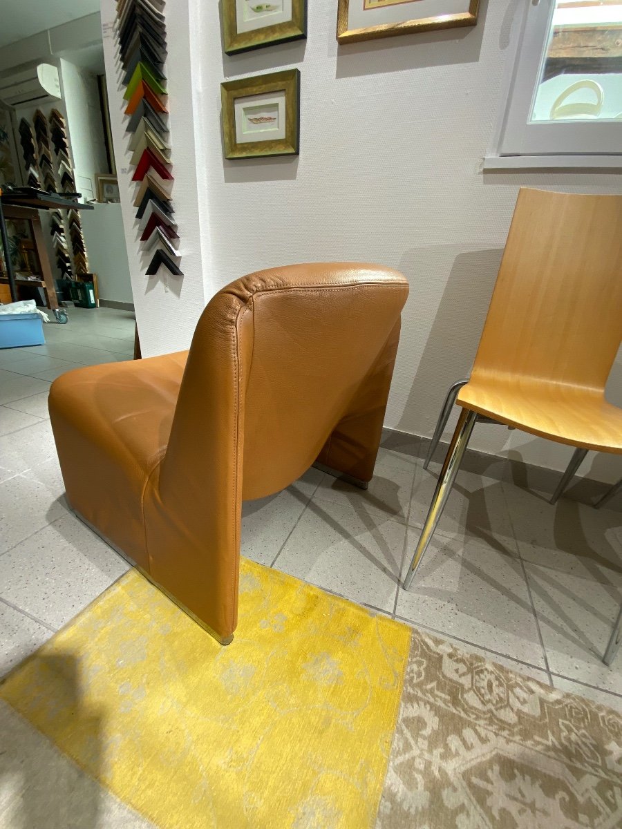 Fauteuil En Cuir Alky De Giancarlo Piretti-photo-3