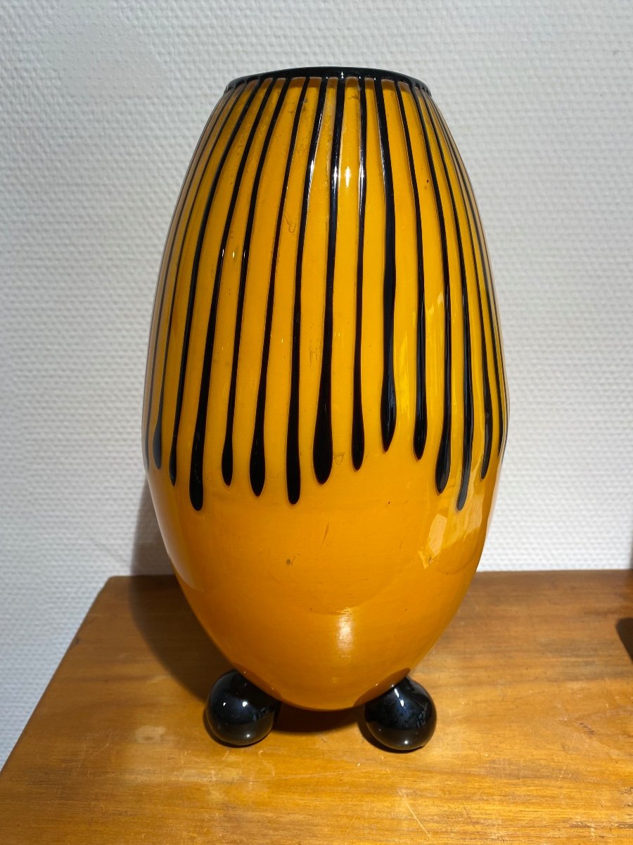 Venini Murano Vase Art Deco  1950-photo-3