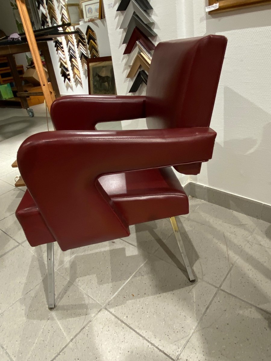 Jacques Adnet President Armchair-photo-4