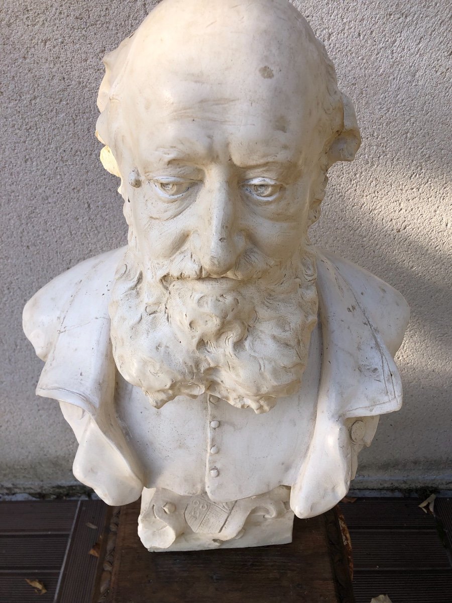 Claude André Férigoule Bust In Patinated Plaster-photo-8