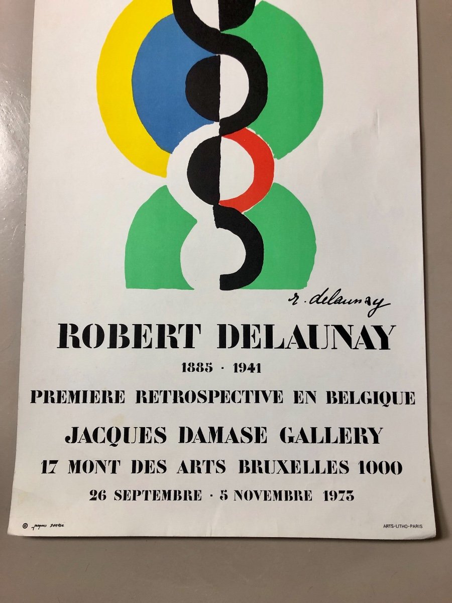 Robert Delaunay Rare Affiche lithographique -photo-2