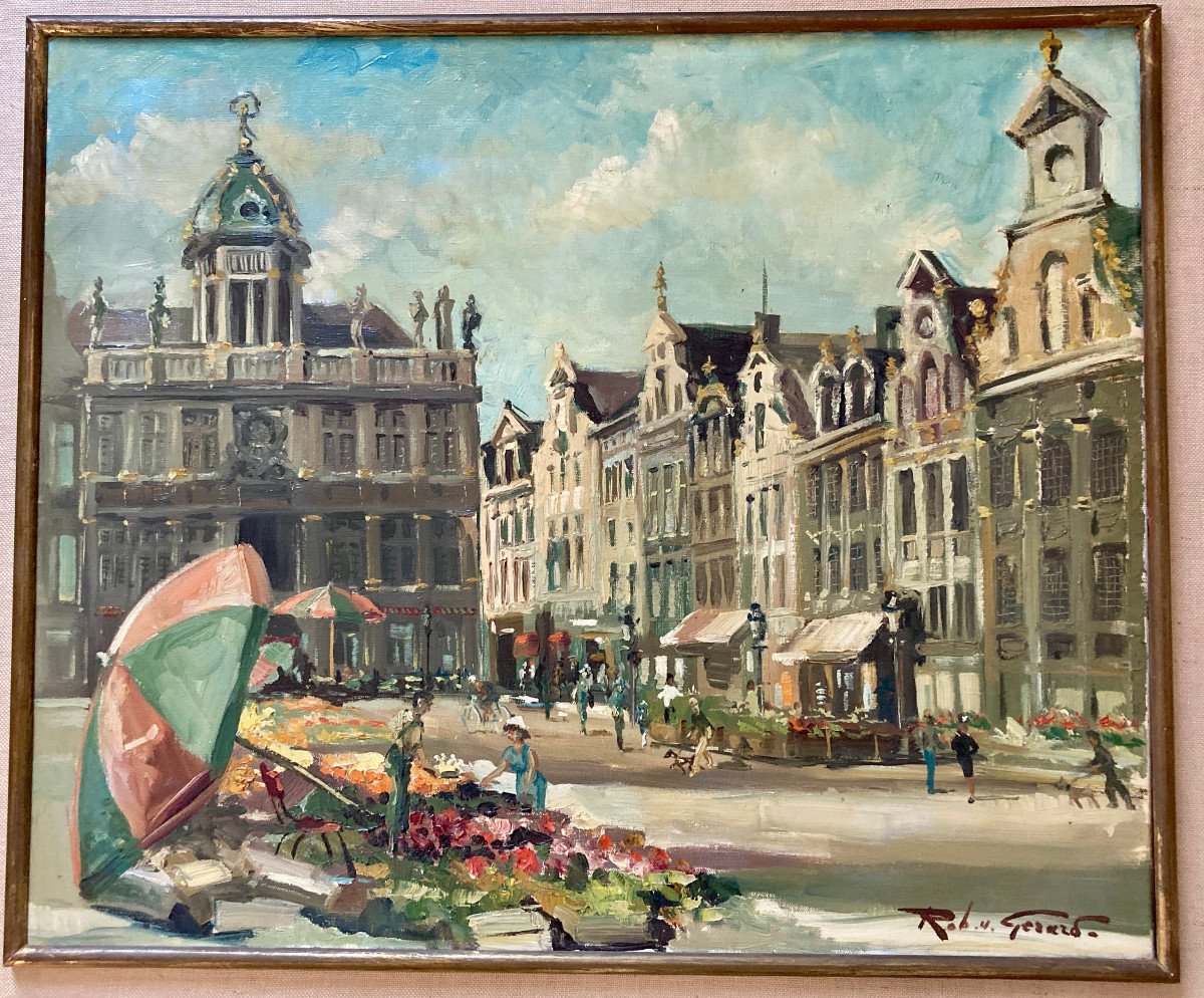 Flower Market On The Grand Place - Brussels - Robert Uldéric Gérard 