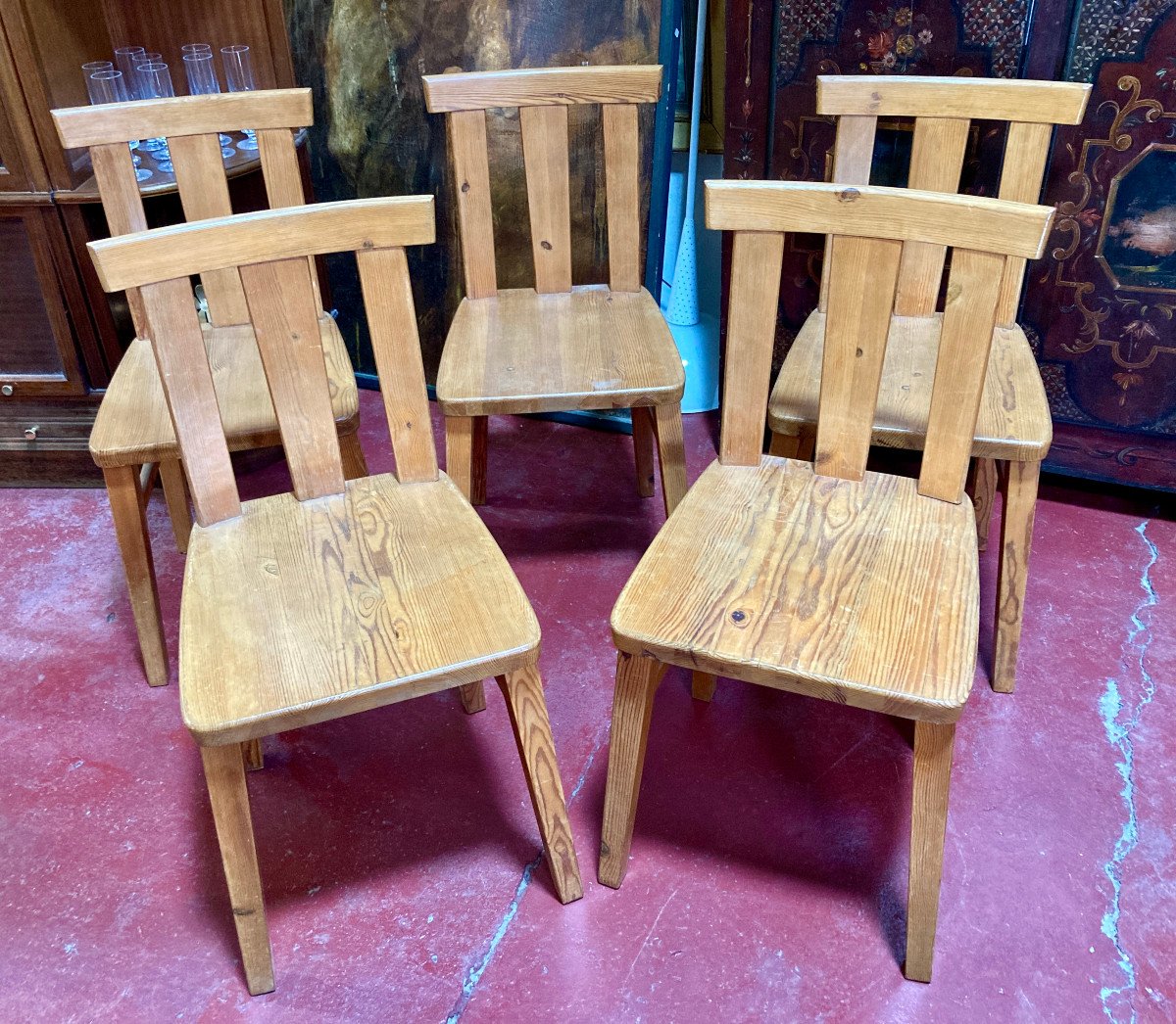 5 Vintage Werner West Chairs 