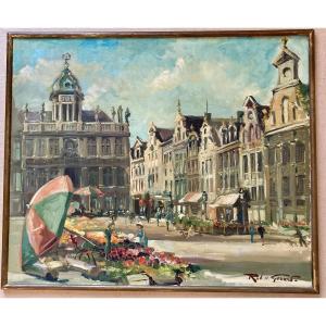 Marché Aux Fleurs Sur La Grand Place -  Bruxelles - Robert Uldéric Gérard 