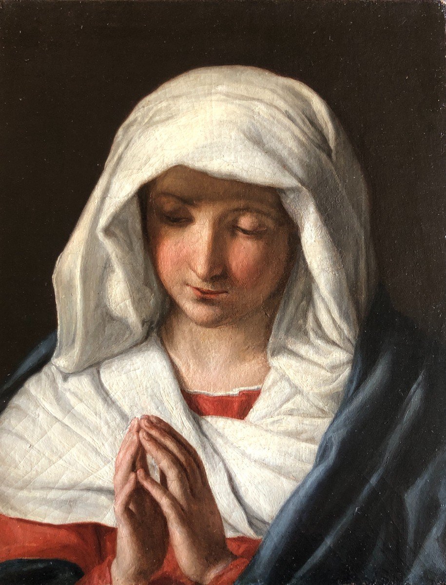 Giuseppina Anselmi Faina (turin 1818 - Florence 1872), Virgin In Prayer, 1839, Oil On Canvas