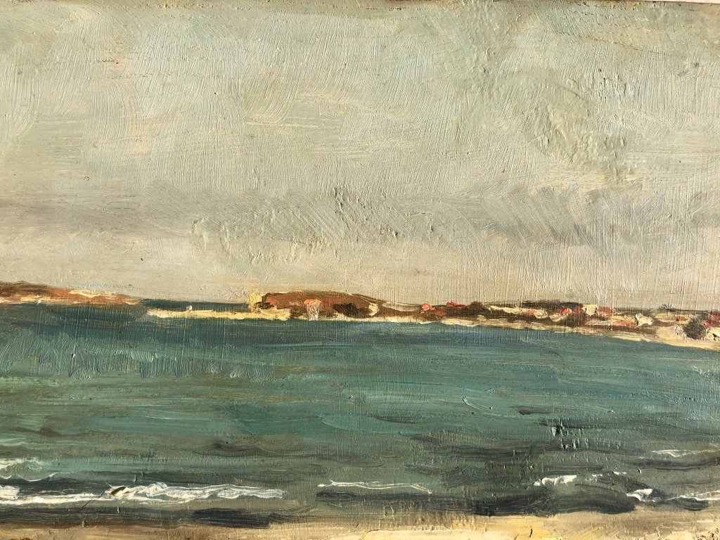 Jules Bral, Paire De Paysages : Vues Des Environs De Toulon, 1888, Huile Panneau, esquisse-photo-1