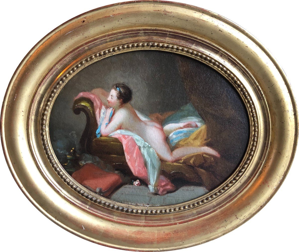 French School Of The Nineteenth, After François Boucher, Nude Of Woman: Odalisque, Oil