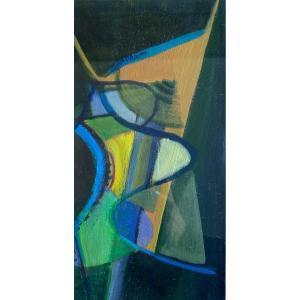 Tib? Composition Abstraite 2, Vers 1950, Huile