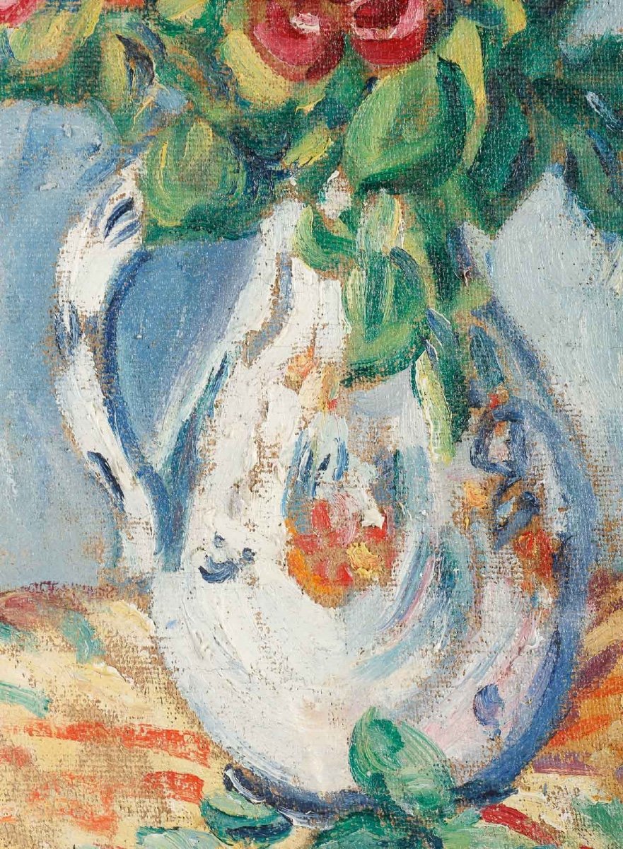 Louis VALTAT  (1869 - 1952) - Bouquet de pivoines, circa 1920-photo-4